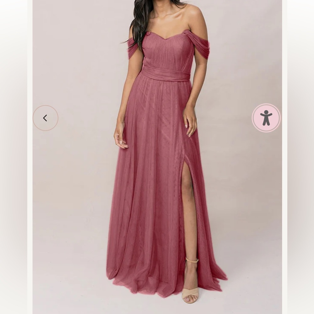 Revelry Rosalie Tulle Convertible Dress - Size 18 - Rosewood - NO ALTERATIONS